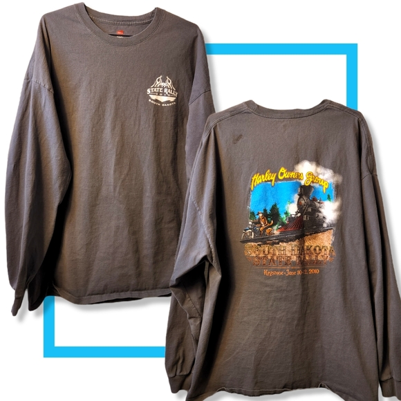 Hanes Other - Hog State Rally 2010 Keystone, South Dakota, Long sleeve t-shirt